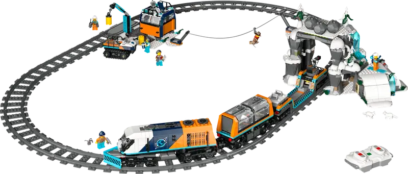 Lego City Trenul expres al exploratorilor spre Polul Arctic