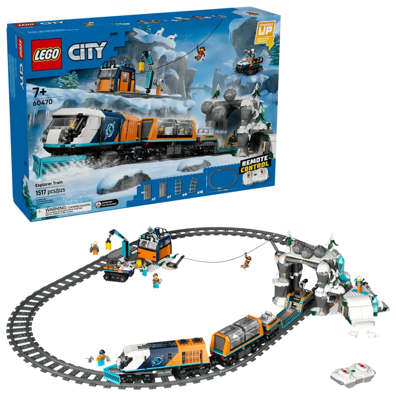 Lego City Trenul expres al exploratorilor spre Polul Arctic