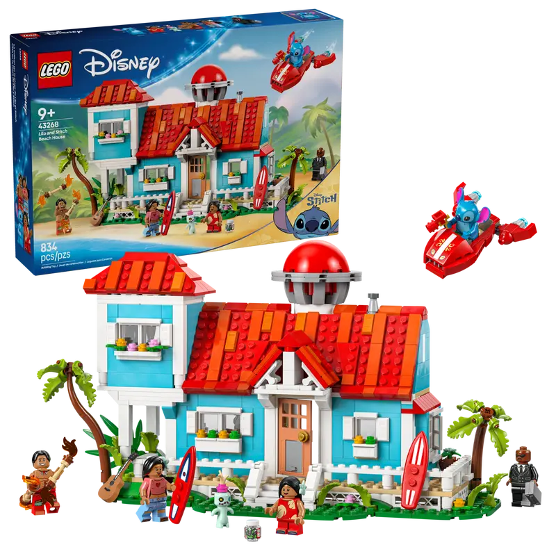 Lego Disney Casa de pe plajă a lui Lilo și Stitch